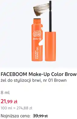 Rossmann FACEBOOM Make-Up Color Brow żel do stylizacji brwi, nr 01 Brown oferta