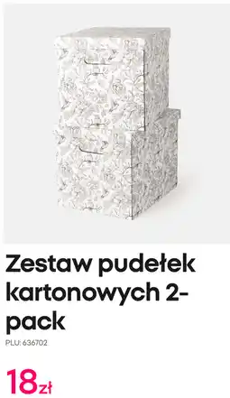 Pepco Pepco Zestaw pudełek kartonowych 2-pack oferta