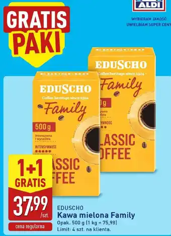 ALDI Kawa mielona Eduscho oferta