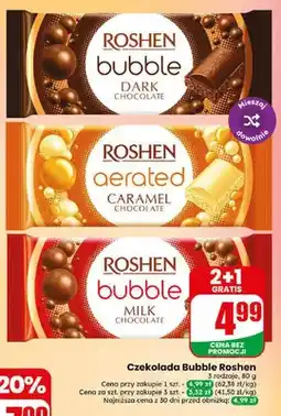 Dino Czekolada napowietrzana Roshen Bubble Dark oferta