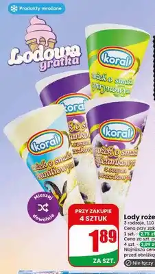 Dino Lody rożek o smaku cytrynowym Koral oferta