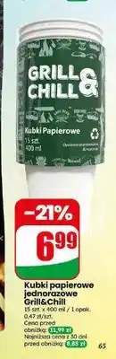 Dino Kubki papierowe jednorazowe Grill&Chill oferta