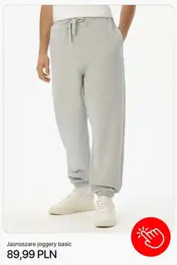 Cropp Spodnie dresowe joggery basic Cropp oferta