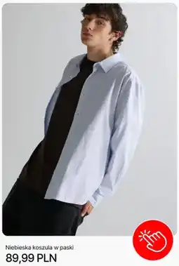 Cropp Koszula męska w paski niebieska Cropp oferta