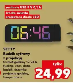 Kaufland SETTY Budzik cyfrowy z projekcją oferta