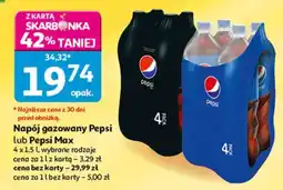 Auchan Napój gazowany Pepsi lub Pepsi Max oferta