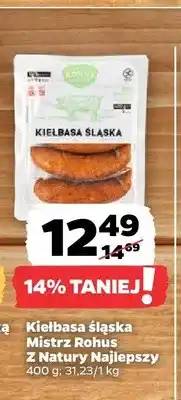 Netto Kiełbasa śląska Mistrz Rohus Z Natury Najlepszy oferta