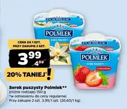 Netto Serek puszysty truskawkowy Polmlek oferta