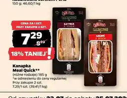 Netto Kanapka Meal Quick szynka z serem oferta
