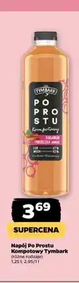 Netto Napój Po Prostu Kompotowy rabarbar porzeczka jabłko Tymbark oferta