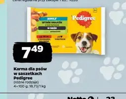 Netto Karma dla psów w saszetkach Pedigree Wybór Smaków w sosie oferta