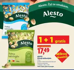 Lidl Pistacje kalifornijskie Alesto prażone i solone oferta