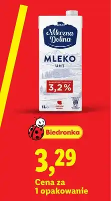 Lidl Mleko UHT 3,2% Mleczna Dolina oferta