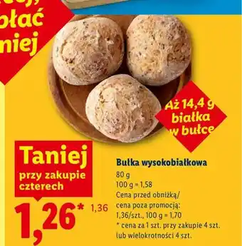 Lidl Bułka wysokobiałkowa oferta