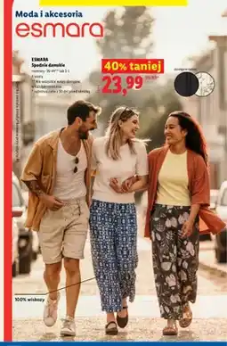 Lidl Spodnie damskie Esmara oferta