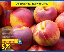 Lidl Nektarynki luzem oferta