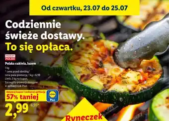 Lidl Cukinia polska luzem oferta