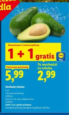 Lidl Awokado zielone oferta