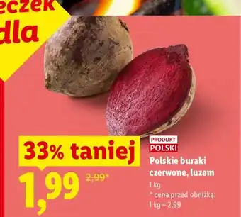 Lidl Buraki czerwone polskie luzem oferta