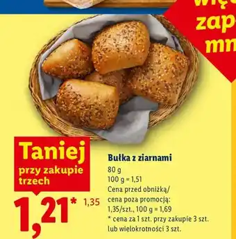 Lidl Bułka z ziarnami oferta