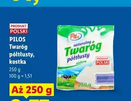 Lidl Twaróg półtłusty kostka Pilos oferta