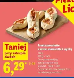 Lidl Frusta prosciutto z serem mozzarella i szynką oferta