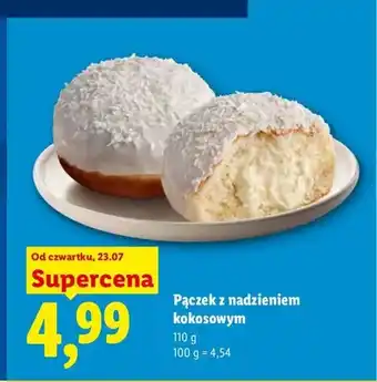 Lidl Pączek z nadzieniem kokosowym oferta