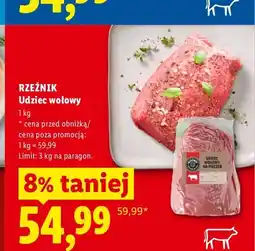 Lidl Udziec wołowy Rzeźnik oferta