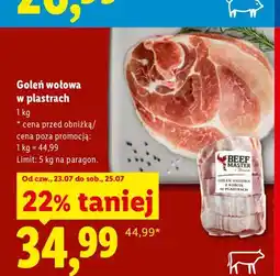 Lidl Goleń wołowa w plastrach Beef Master oferta