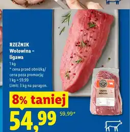 Lidl Wołowina ligawa Rzeźnik oferta