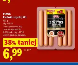 Lidl Parówki z szynki XXL Pikok oferta