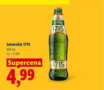 Lidl Piwo Lwowskie 1715 oferta