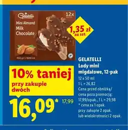 Lidl Lody mini migdałowe Gelatelli oferta