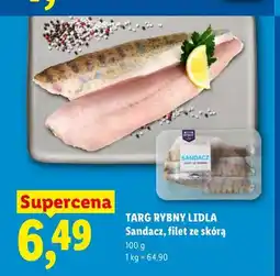 Lidl Sandacz filet ze skórą Targ Rybny Lidla oferta
