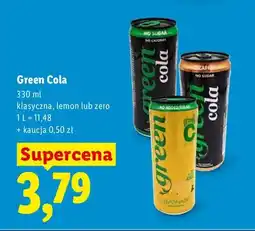 Lidl Napój gazowany Green Cola klasyczna oferta