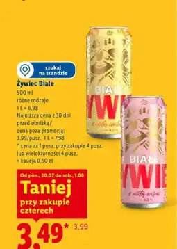 Lidl Piwo Żywiec Białe z nutą wiśni oferta