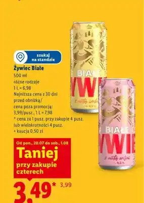 Lidl Piwo Żywiec Białe z nutą wiśni oferta