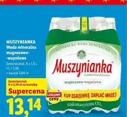 Lidl Woda mineralna magnezowo-wapniowa Muszynianka 6-pak oferta