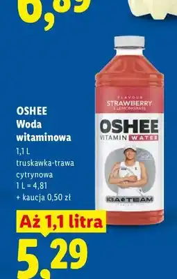 Lidl Woda witaminowa Oshee truskawka-trawa cytrynowa oferta
