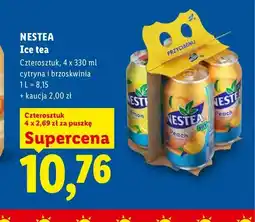 Lidl Ice tea Nestea cytrynowa 4-pak oferta