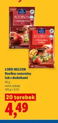Lidl Herbata Rooibos Lord Nelson z jabłkiem i figą oferta