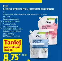 Lidl Kremowe mydło w płynie Cien mleko i miód oferta