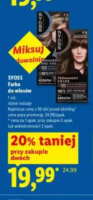 Lidl Farba do włosów Syoss oferta