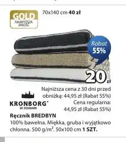 JYSK Ręcznik Kronborg Bredbyn 50x100 cm oferta