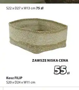 JYSK Kosz FILIP S20xD24xW11 cm oferta