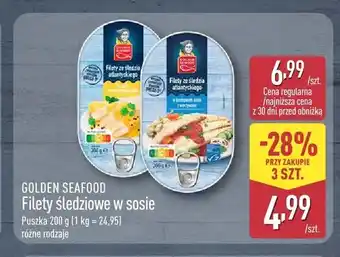 ALDI Filety śledziowe w kremowym sosie z warzywami Golden Seafood oferta