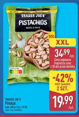 ALDI Pistacje XXL Trader Joe's oferta