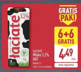ALDI Mleko 3,2% UHT Łaciate oferta