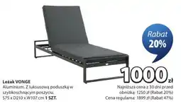 JYSK Leżak VONGE oferta