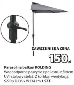 JYSK Parasol na balkon KOLDING oferta